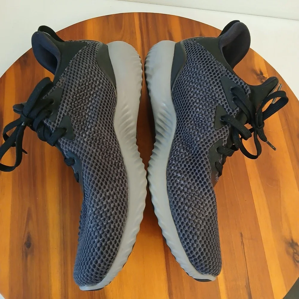 Adidas Alphabounce Running Shoes Black‎ Gray Womens 8 Athletic Sneakers CG5400